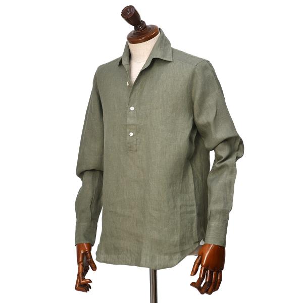 Maria Santangelo【マリアサンタンジェロ】プルオーバーシャツ Hawaii 75 リネ...