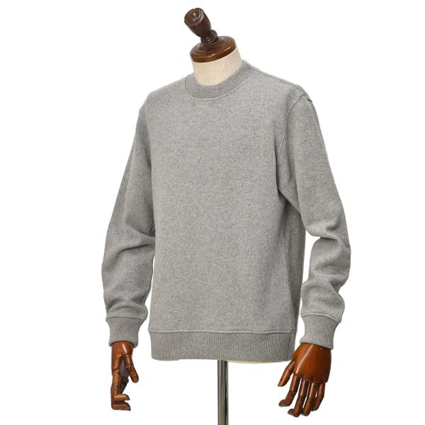 nomiamo【ノミアモ】スウェット型ミドルゲージクルーネックニット GINO VANISSE カシ...