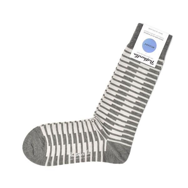 Pantherella【パンセレラ】ソックス 535641 TROW 1 コットン ナイロン ボーダ...