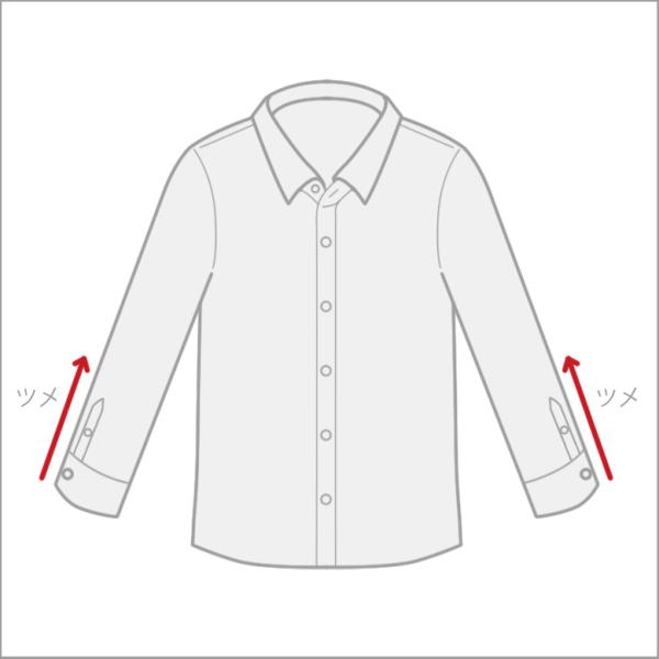 シャツ 袖丈ツメ（剣ボロ移動なし）