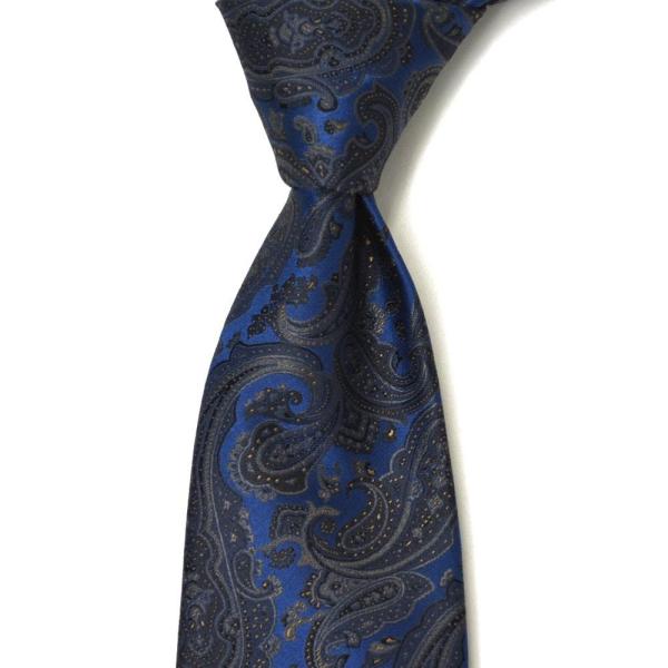 STEFANO RICCI【ステファノリッチ】26136 001 ネクタイ シルク ペイズリー ブル...