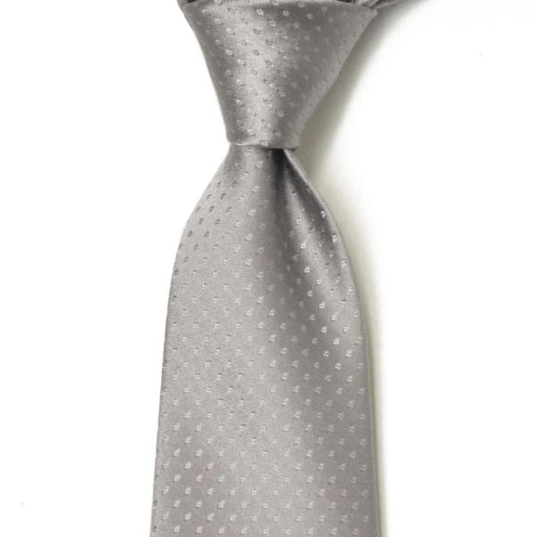 STEFANO RICCI【ステファノリッチ】76180 006 ネクタイ シルク ドット グレー
