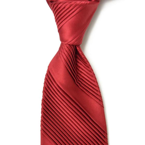 STEFANO RICCI【ステファノリッチ】UNIR 006 プリーツネクタイ シルク ソリッド ...