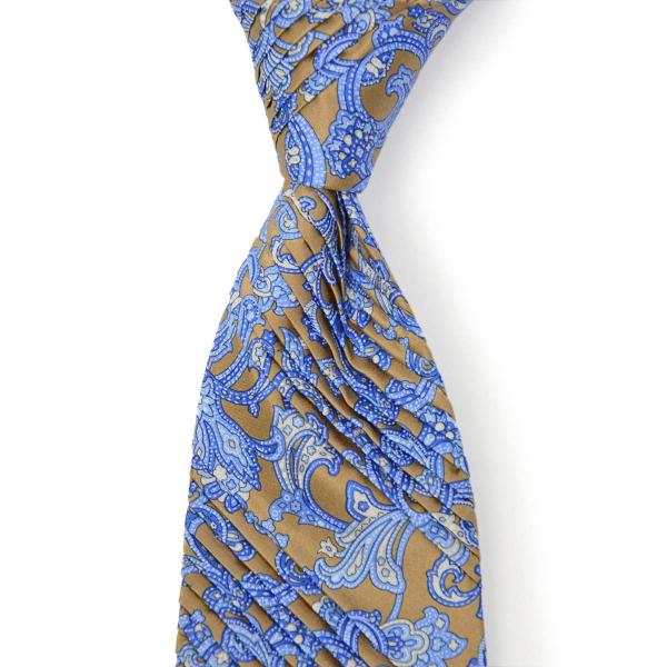 STEFANO RICCI【ステファノリッチ】31010 011 プリーツネクタイ シルク ペイズリ...