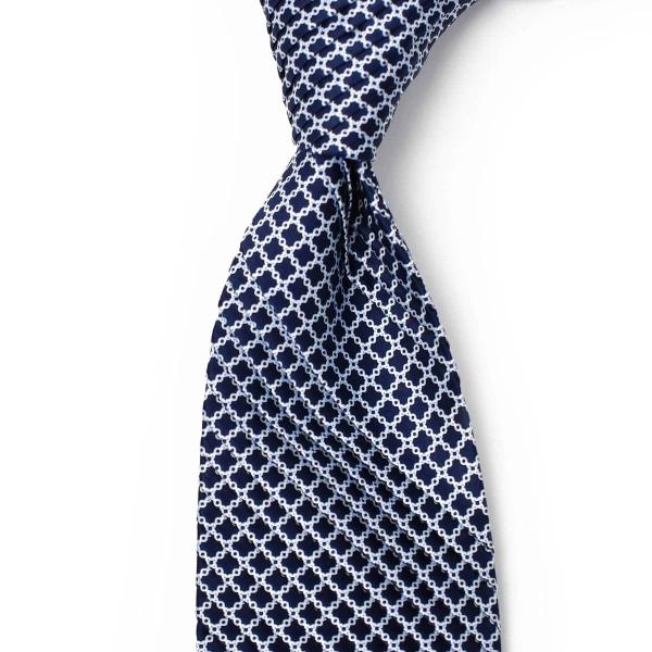 STEFANO RICCI【ステファノリッチ】39034 001 プリーツネクタイ シルク 小紋 ネ...