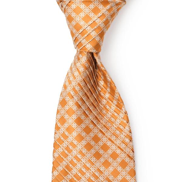 STEFANO RICCI【ステファノリッチ】35039 007 プリーツネクタイ シルク 小紋 オ...