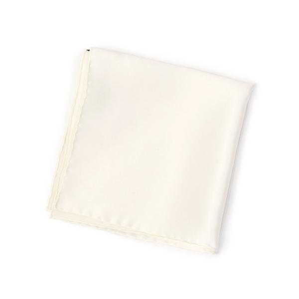 STEFANO RICCI【ステファノリッチ】UNIR 012 チーフ シルク ソリッド シルバー