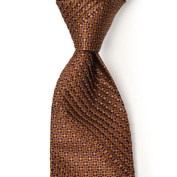 STEFANO RICCI【ステファノリッチ】41039 008 プリーツネクタイ シルク 小紋 オ...