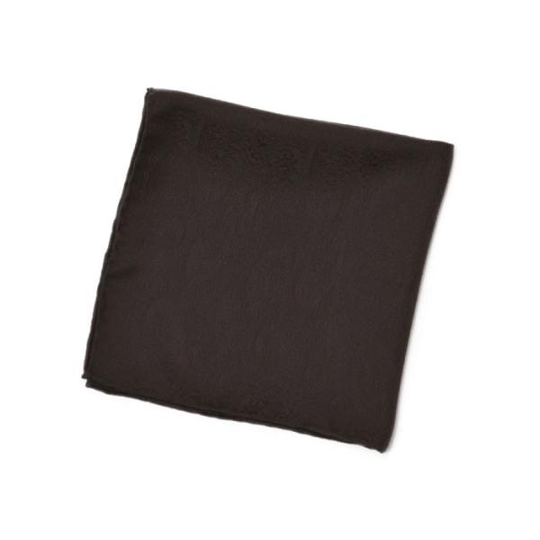 STEFANO RICCI【ステファノリッチ】chief 223 チーフ シルク ペイズリー ブラウ...