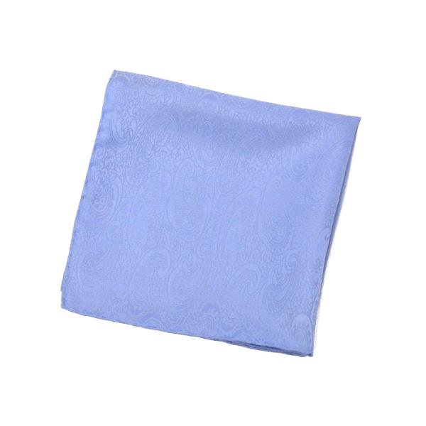 STEFANO RICCI【ステファノリッチ】O511 003 チーフ シルク ペイズリー ライトブ...