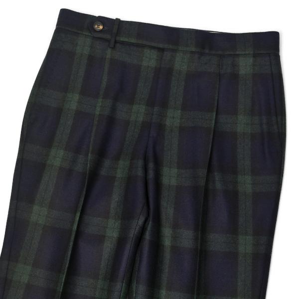 ROTA【ロータ】ワンプリーツ ベルトレスパンツ KOBE 518 419 ウール サキソニー ブラ...