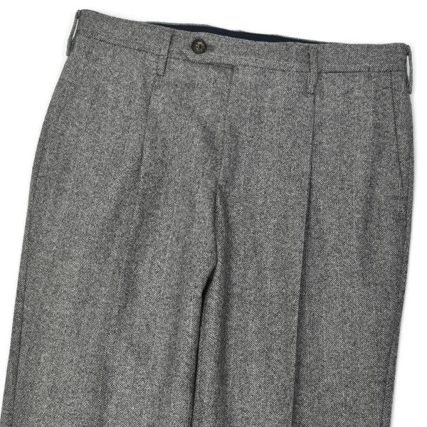 ROTA【ロータ】ワンプリーツパンツ KOBE STANDARD 518 53 ウール ヘリンボーン...