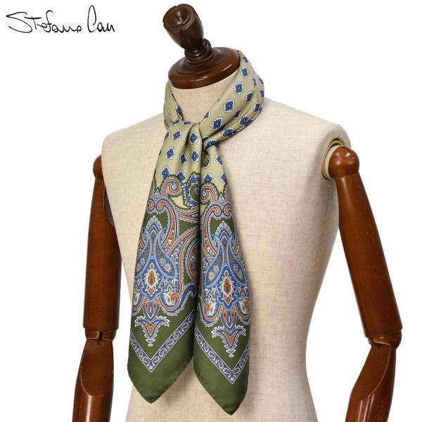 Stefano Cau【ステファノ カウ】大判スカーフ BANDANA S4194 シルク ペイズリ...
