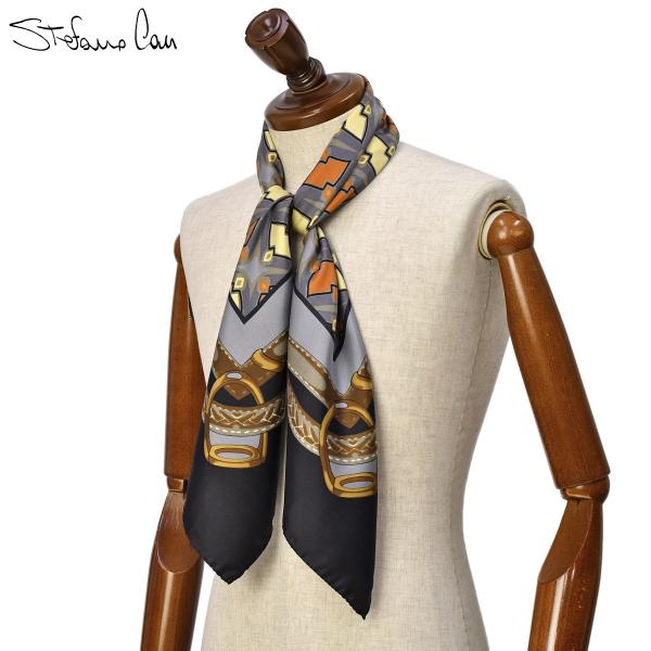 Stefano Cau【ステファノ カウ】大判スカーフ BANDANA F7 1 シルク ベルト ブ...