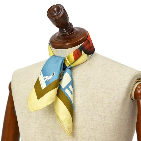 Spacca Neapolis【スパッカネアポリス】スカーフ/ネッカチーフ PS/BN15 シルク ...