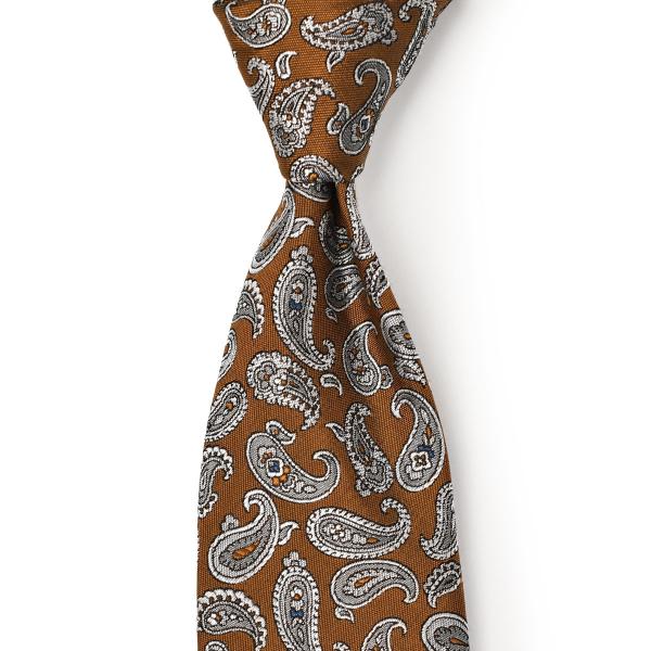 TIEYOURTIE【タイユアタイ】ネクタイ 14921 04 セッテピエゲ シルク ペイズリー ブ...