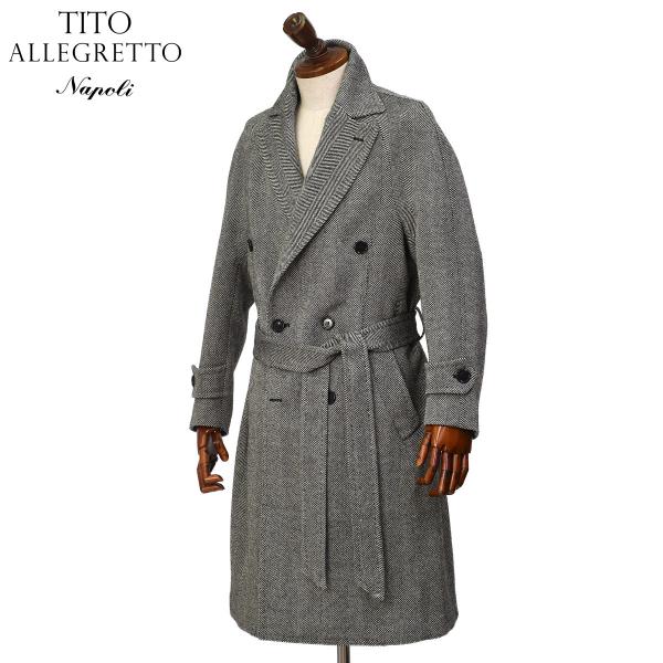 TITO ALLEGRETTO【ティト アレグレット】ダブルベルテッドコート C3345 801 ウ...