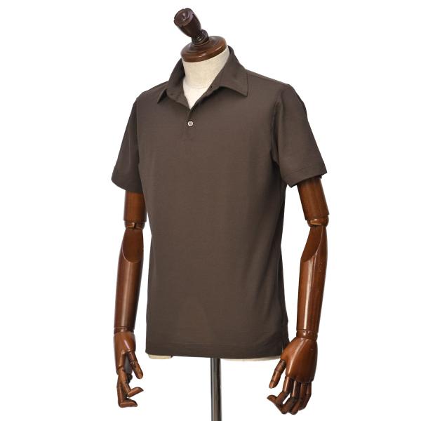 ZANONE【ザノーネ】ポロシャツ 815109 ZG380 Z2201 アイスコットン ブラウン