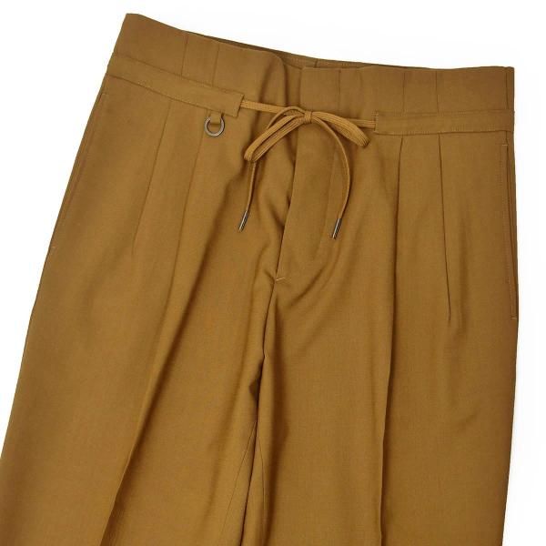 【FINAL SALE 返品交換不可】BE’ABLE【ビーエイブル】2プリーツ ドローコードパンツ ...