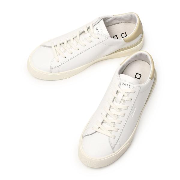 D.A.T.E.【デイト】スニーカー SONICA CALF WHITE BEIGE ヌバックレザー...