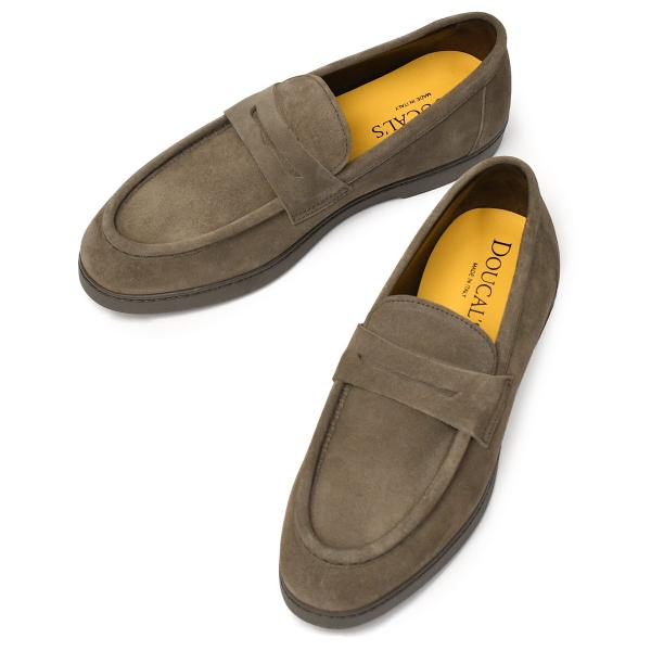 DOUCAL'S【デュカルス】コインローファー DU3328EDO UF009SM39 スウェード ...