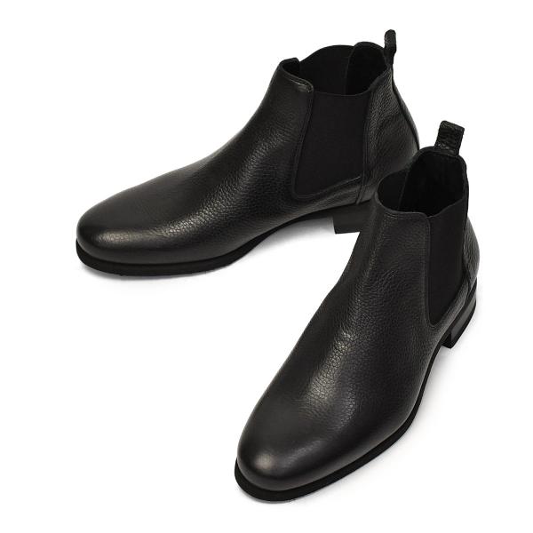 Ferrante【フェランテ】サイドゴアブーツ JUST ETON RASTY NERO エンボスカ...