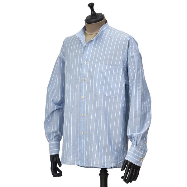 ALESSANDRO GHERARDI【アレッサンドロ・ゲラルディ】バンドカラーシャツ KORI 7...