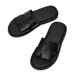 【SUMMER SALE】MAURO de BARI【マウロ・デ・バーリ】サンダル 6029 NERO ナッパレザー Hカット ブラック