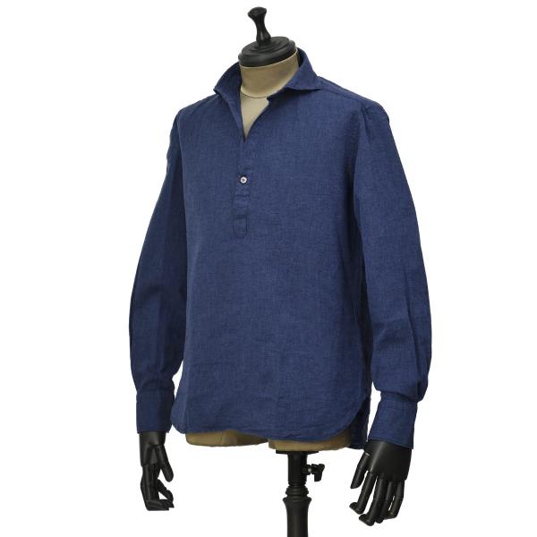 ORIAN【オリアン】プルオーバーシャツ KH30F 02U489 25 リネン コットン ブルー