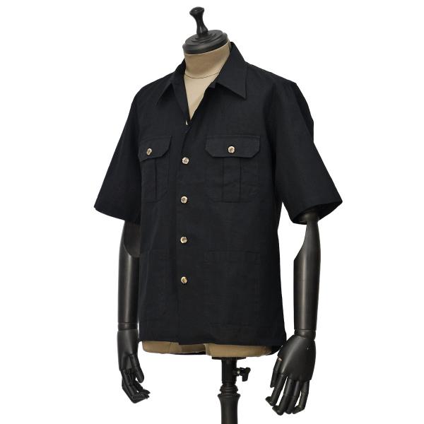 ORIAN【オリアン】別注半袖サファリシャツジャケットMJARMY CC 02U489 90 リネン...