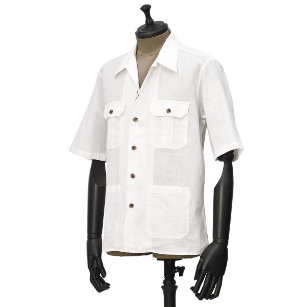 ORIAN【オリアン】別注半袖サファリシャツジャケットMJARMY CC 02U489 10 リネン...