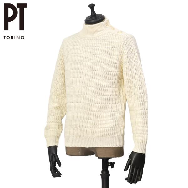 PT TORINO【ピーティートリノ】モックネックニット Knitwear MARINER REG ...