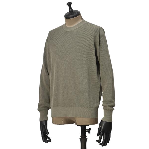 roberto collina【ロベルトコリーナ】クルーネックニット RB11301 24 ARMY...