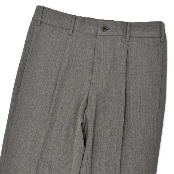 SANTANIELLO【サンタニエッロ】1プリーツパンツ IRNO E2968 93 ウール ギャバ...