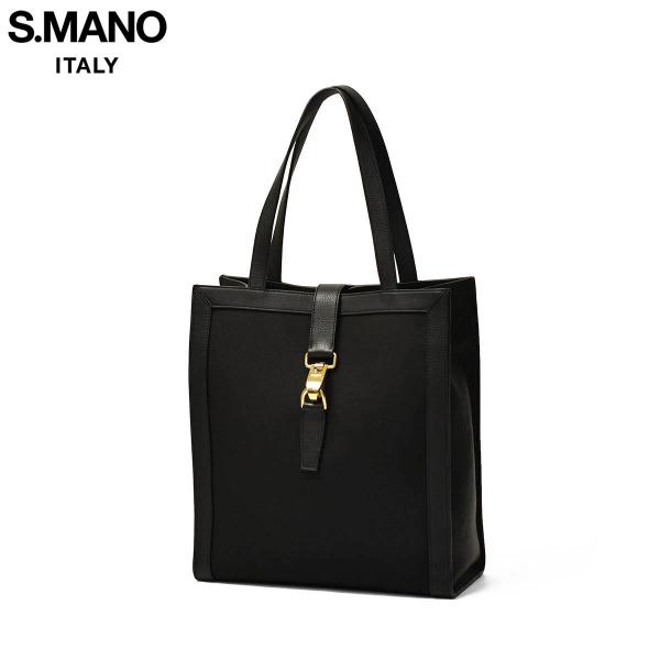 S.MANO【エス マーノ】キャンバストートバッグ CANVAS VERTICAL TOTE SMN...