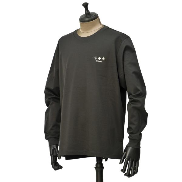 TATRAS【タトラス】ロングスリーヴTシャツ BELECI コットン チャコールグレー