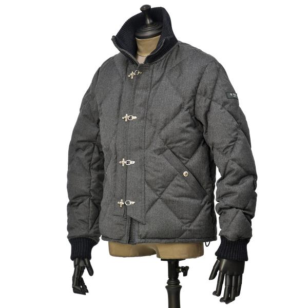 TATRAS【タトラス】ハイジップダウンブルゾン CARINI ウール チャコールグレー