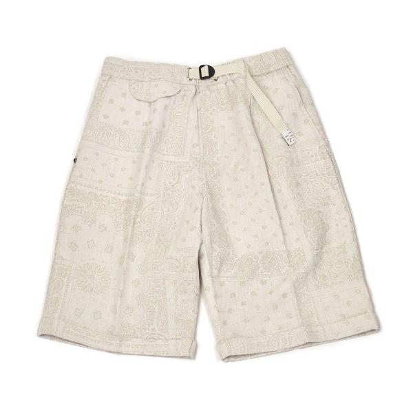 White Sand【ホワイトサンド】イージーパンツショートパンツ SU57 294 リネン コット...