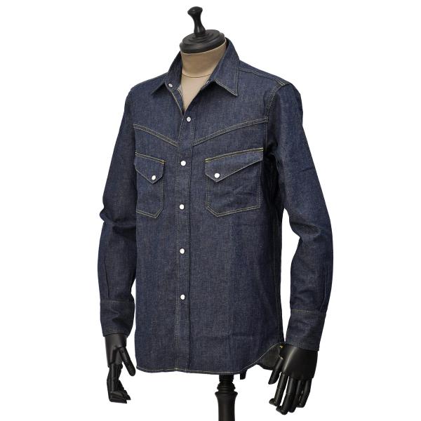 YCHAI【イカイ】ウェスタンシャツ WESTERN-CL コットン リネン インディゴ