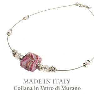 【 極美品】⭐️イタリア製ベネチアンガラス（希少ムラーノガラス）ビーズネックレス ベネチアンガラスアクセサリー ムラーノガラス ネックレス イタリア製