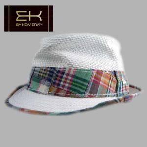 EK by New Era HAT COASTAL REFUGE White/Madras イーケーバイニューエラ ハット コースタル ルフージュ ホワイト/マドラス｜cio