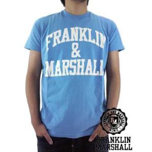 【SALE】Franklin＆Marshall Blue S/S TEE TSMC020 Jerse...