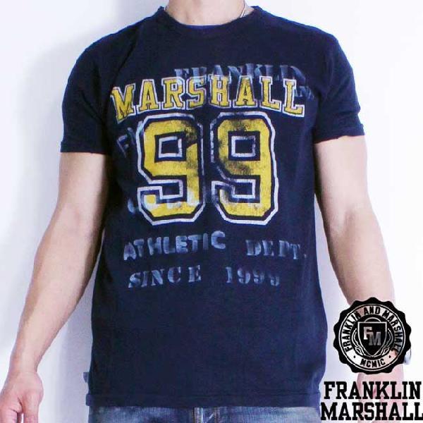 フランクリンアンドマーシャル S/S Tシャツ 50136 ネイビー FRANKLIN＆MARSHA...