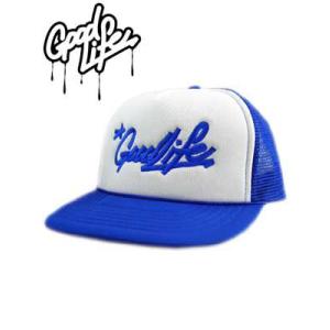 Good Life WOGLLG LOGO MESH CAP /Blue/White グッドライフ キャップ マーカーキャップ ブルー/ホワイト｜cio