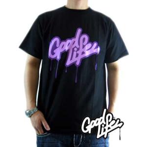 【SALE】Good Life S/S TEE 09SS LOGO TEE Black/Purple グッドライフ S/S Tシャツ 09SS ロゴ TEE ブラック/パープル｜cio