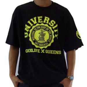 Good Life GLQNT02 GOOD LIFE×QUEENS UNIVERSITY S/S TEE Black グッドライフ GLQNT02 グッドライフ×クイーンズ ユニバーシティー S/S Tシャツ ブラック｜cio