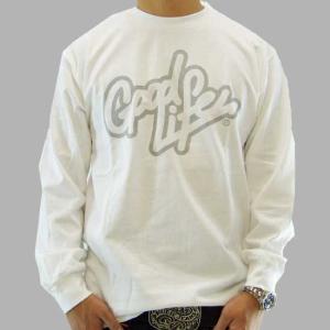 Good Life WOGLLGLT LOGO L/S TEE White/Gray グッドライフ WOGLLGLT ロゴ L/S Tシャツ ホワイト/グレー｜cio