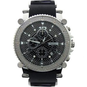 ジョジーノ クロノグラフ ダイヤモンド ウォッチ シルバー ブラック MJ-1131 JOJiNO CHRONOGRAPH Diamond Watch Silver Black MJ-1131｜cio