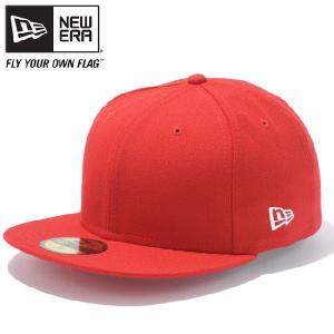 ニューエラ 5950キャップ プレーン ベーシック スカーレット New Era 59Fifty Cap Plain Basic Scarlet