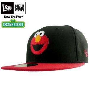 【再入荷】ニューエラ×セサミストリート キャップ スマイル エルモ ブラック/レッド New Era×Sesame Street Cap Smile Elmo Black Red｜cio